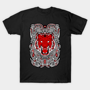 Batak style red tiger T-Shirt